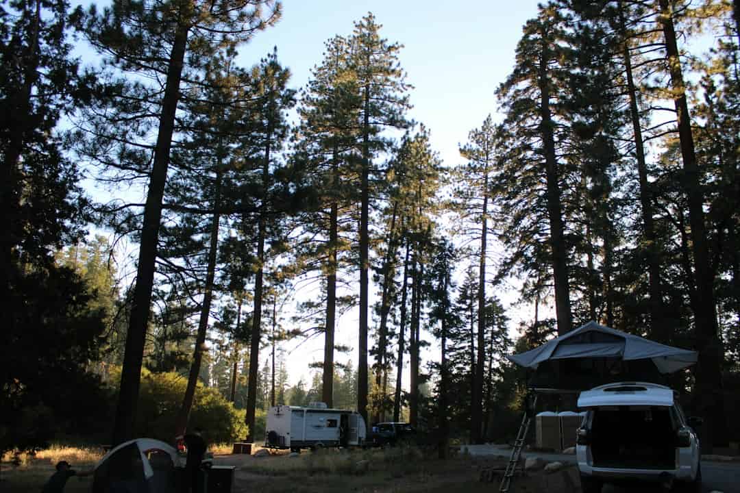Editorial photo illustrating rv campground reservations