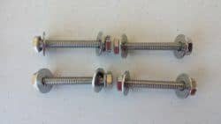 Stainless-steel bolts used with an RV waste valve